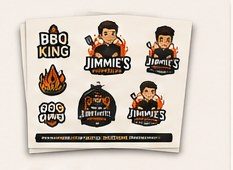 Sticker set van Jimmie's Kookclub